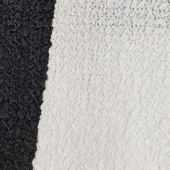 Women's Knit Berek Black & White Geometric Coat L - Picture 5 of 8